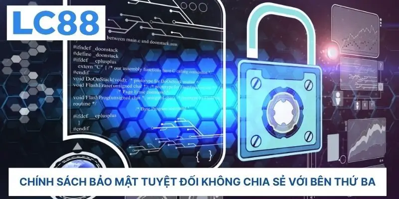 Chính sách bảo mật tuyệt đối không chia sẻ với bên thứ ba